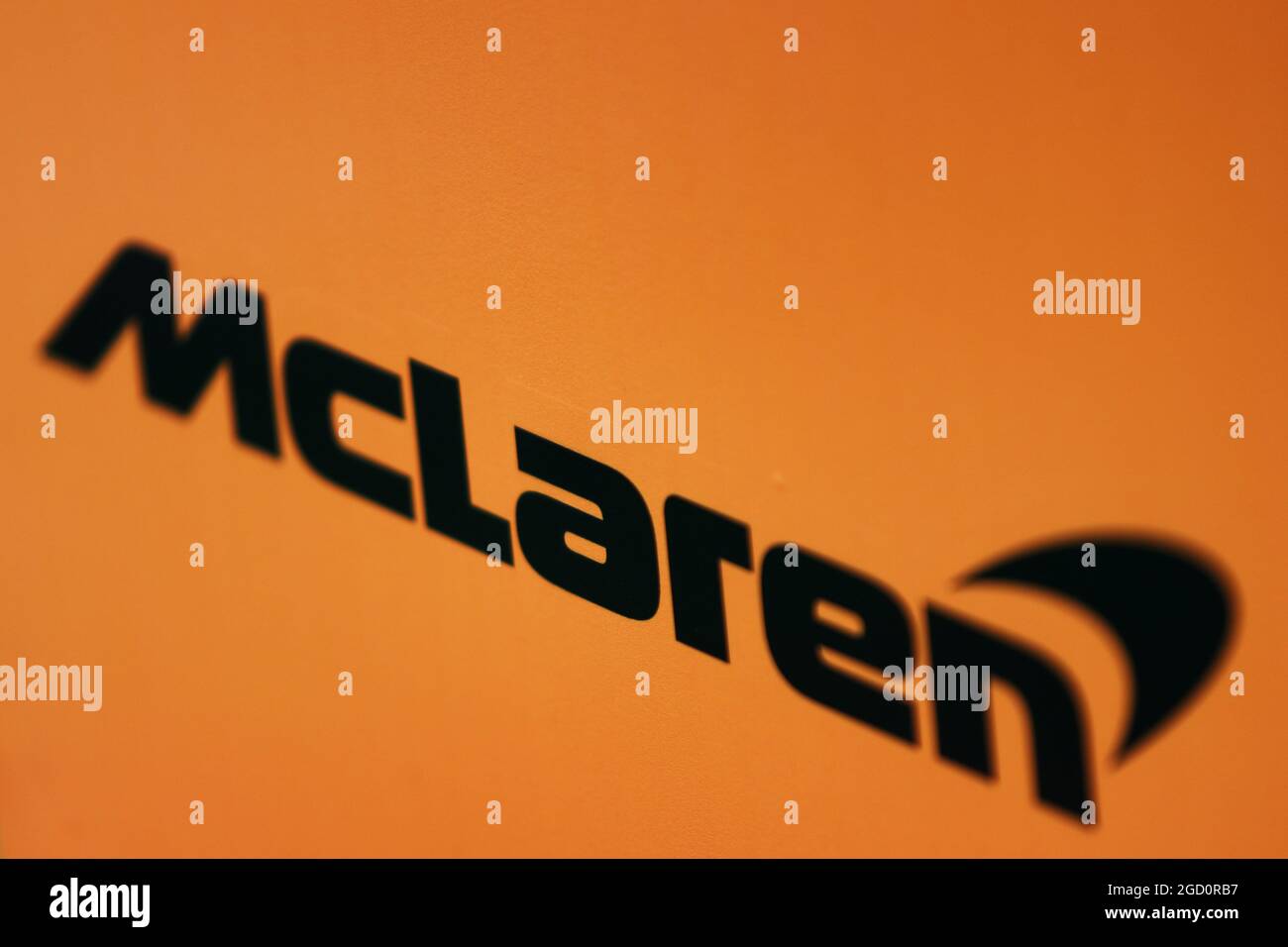 Logotipo de McLaren. Gran Premio de Australia, viernes 13th de marzo de 2020. Albert Park, Melbourne, Australia. Foto de stock