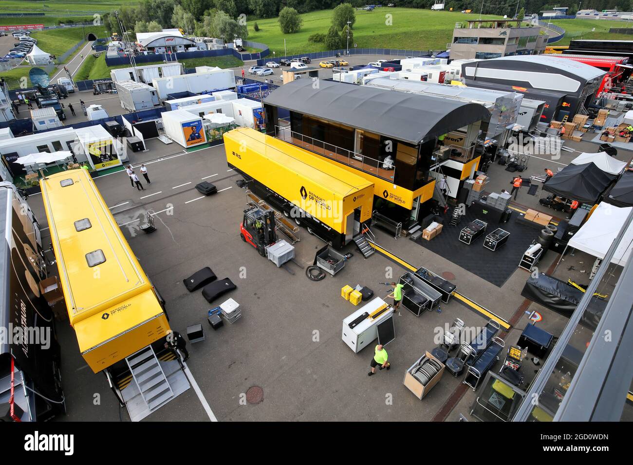 Renault F1 Team - Pack posterior a la carrera. Steiermark Grand Prix, domingo 12th de julio de 2020. Spielberg, Austria. Foto de stock