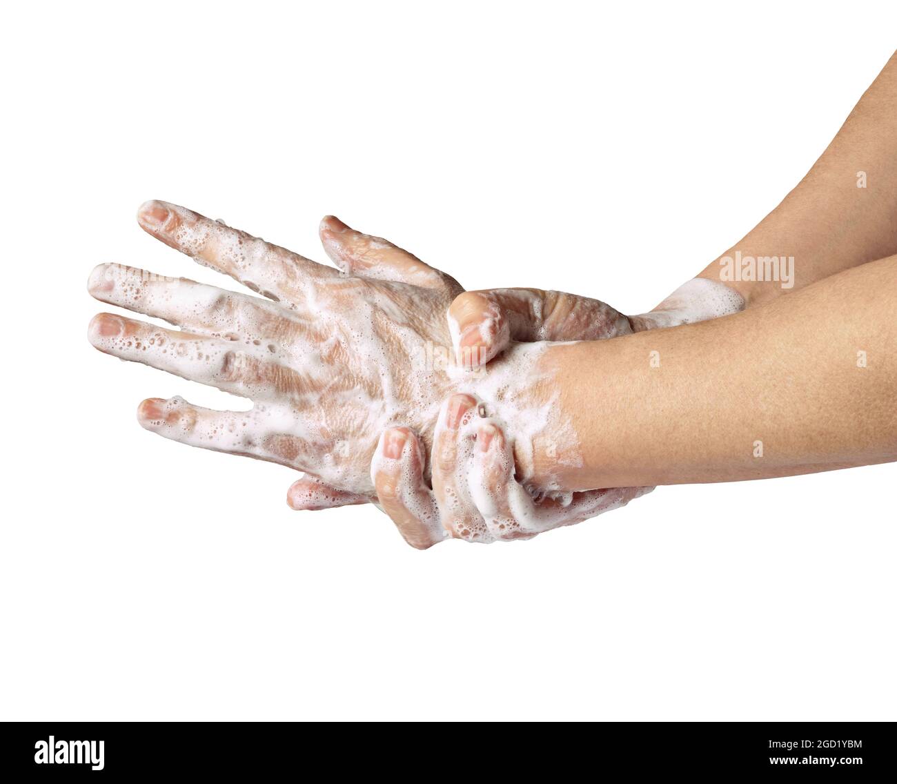 lavado de manos jabón higiene virus limpio enfermedad edpidémica corona agua de baño de combustión Foto de stock