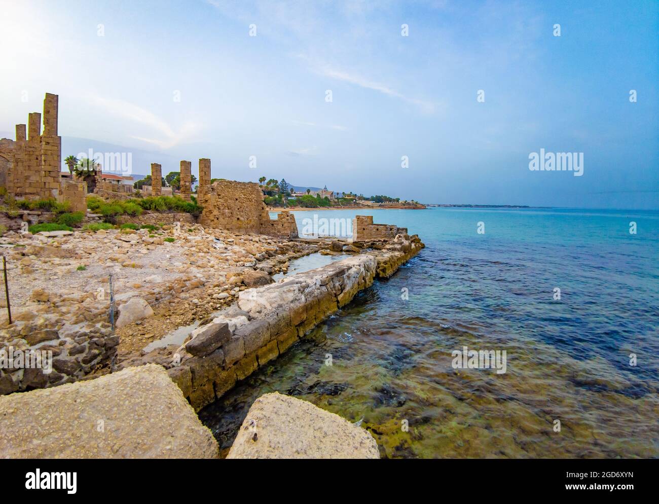 Avola (Sicilia, Italia) Una pequeña ciudad marina con una