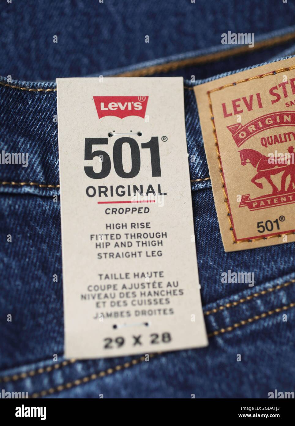 Levi's 501 original jeans de Levi Strauss & Co Fotografía de stock - Alamy