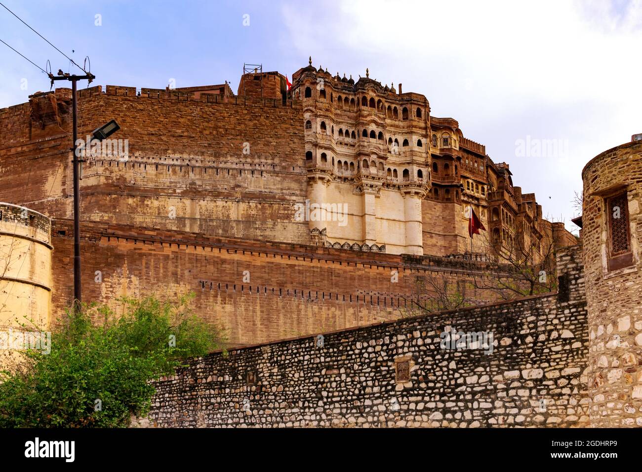 Mehrangarh Mehran Fort en Jodhpur, Rajasthan Foto de stock