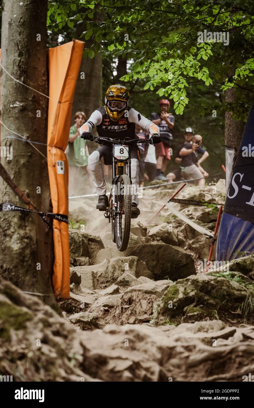 Reece WILSON de Gran Bretaña durante la Copa Mundial de Mountain Bike 2021  el 14 de agosto de 2021 en Maribor, Eslovenia - Foto Olly Bowman / DPPI  Fotografía de stock - Alamy