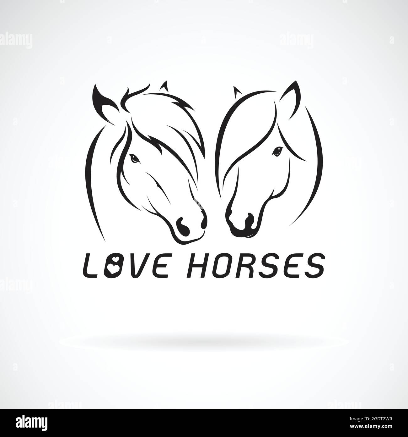 Amor por los caballos Imágenes vectoriales de stock - Alamy