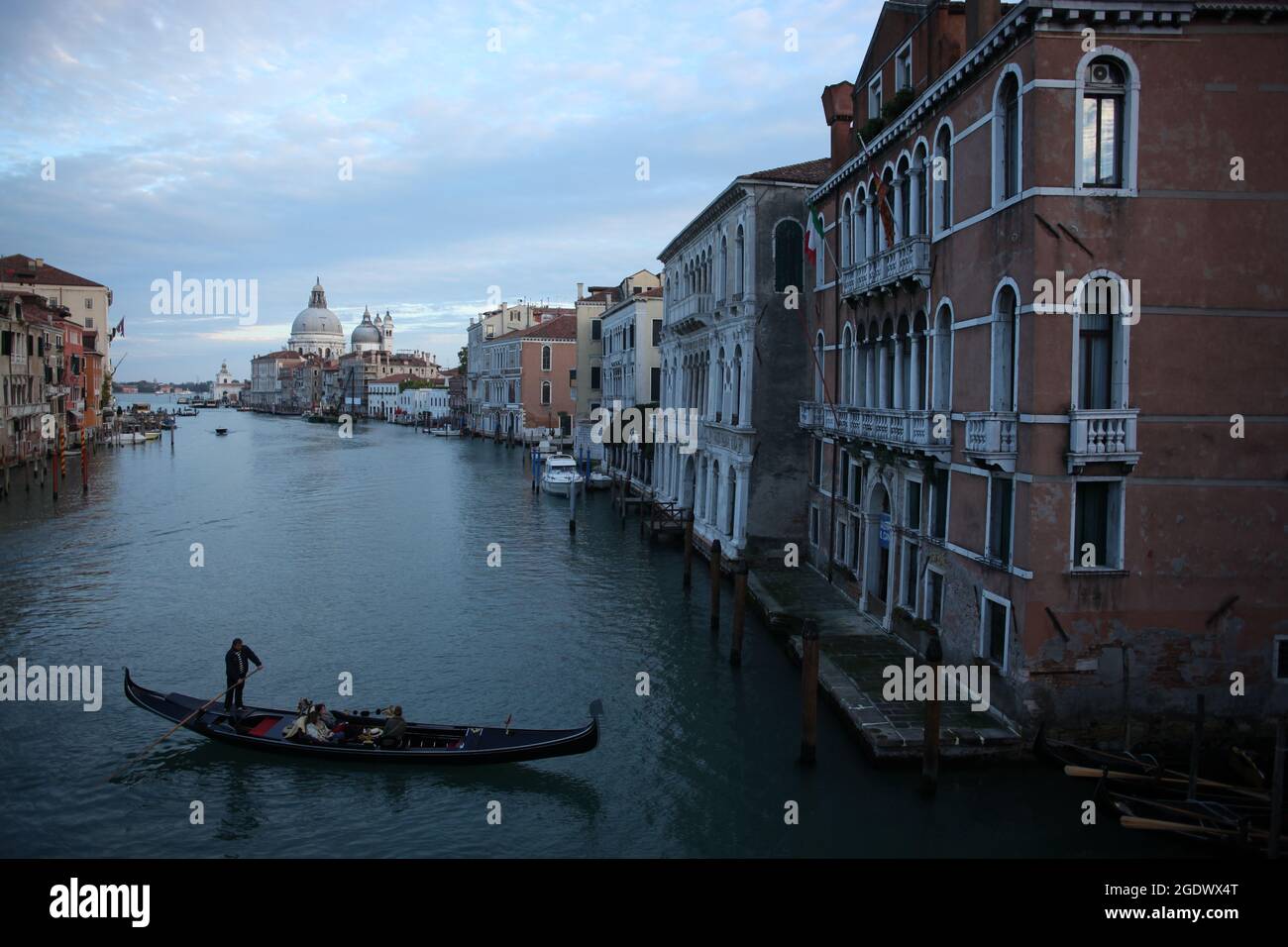 Vista del Gran Canal de Venecia, Italia, 13 de noviembre de 2013 Foto de stock