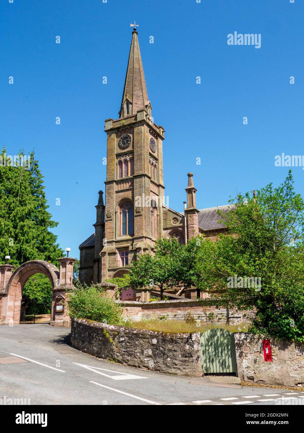 Iglesia Parroquial en Alyth, Escocia Foto de stock
