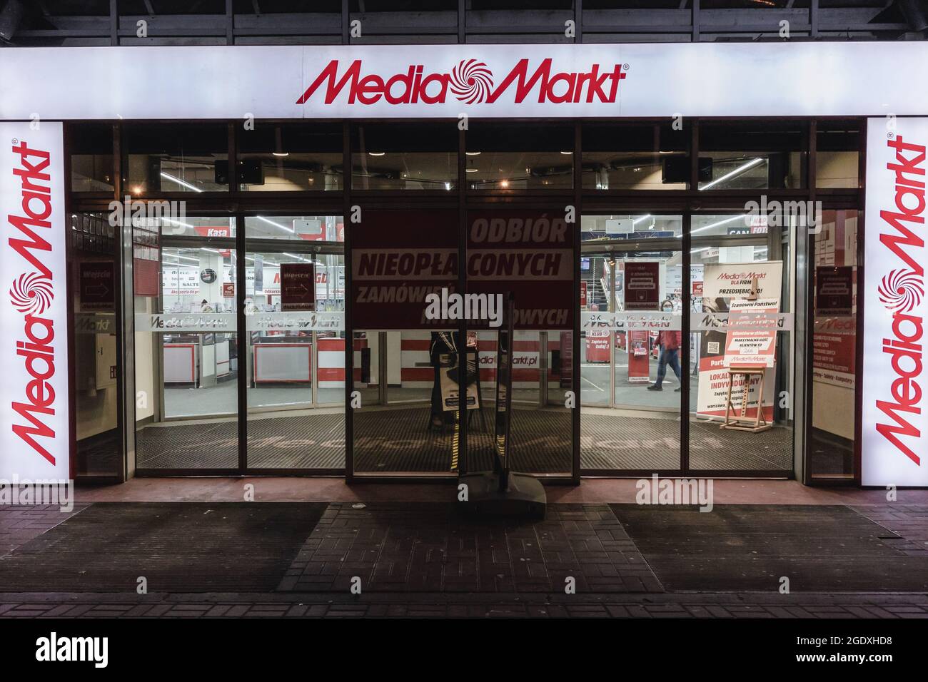 Entrada a la tienda MediaMarkt con electrodomésticos y electrónica de  consumo en Varsovia, Polonia Fotografía de stock - Alamy