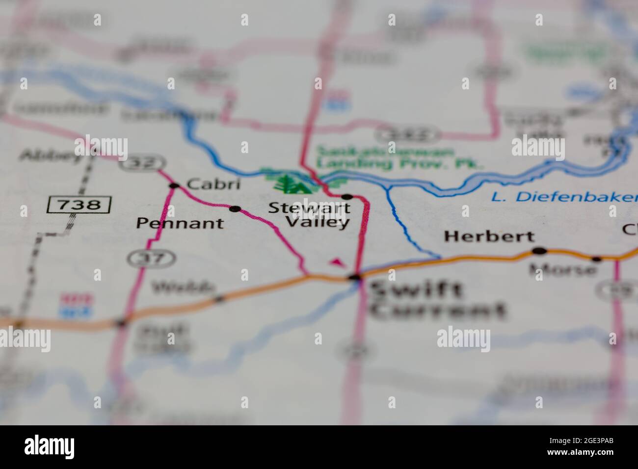 Stewart valley en un mapa fotografías e imágenes de alta resolución Alamy