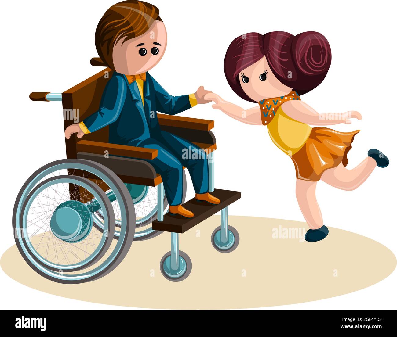 Baile en silla de ruedas Imágenes vectoriales de stock - Alamy