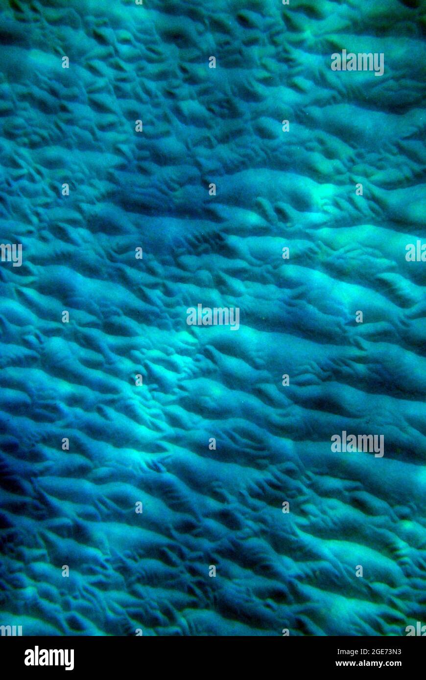 Textura de arena en el suelo del océano Foto de stock