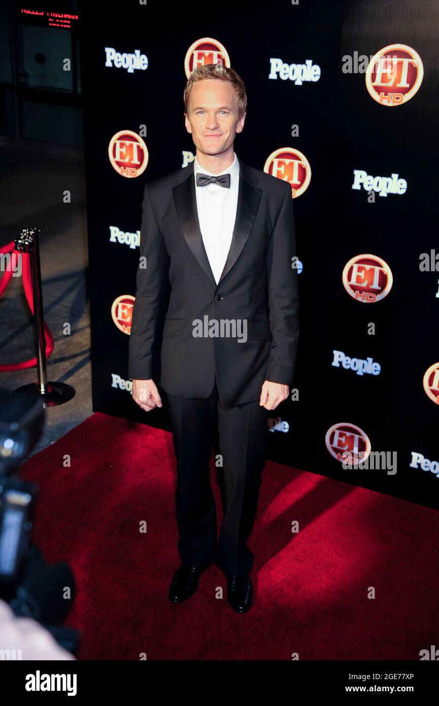 El actor Neil Patrick Harris asiste a las llegadas para Entertainment Tonight y PEOPLE Emmy After Party en Walt Disney Concert Hall el 21 de septiembre de 2008 en Los Ángeles, California. Foto de stock