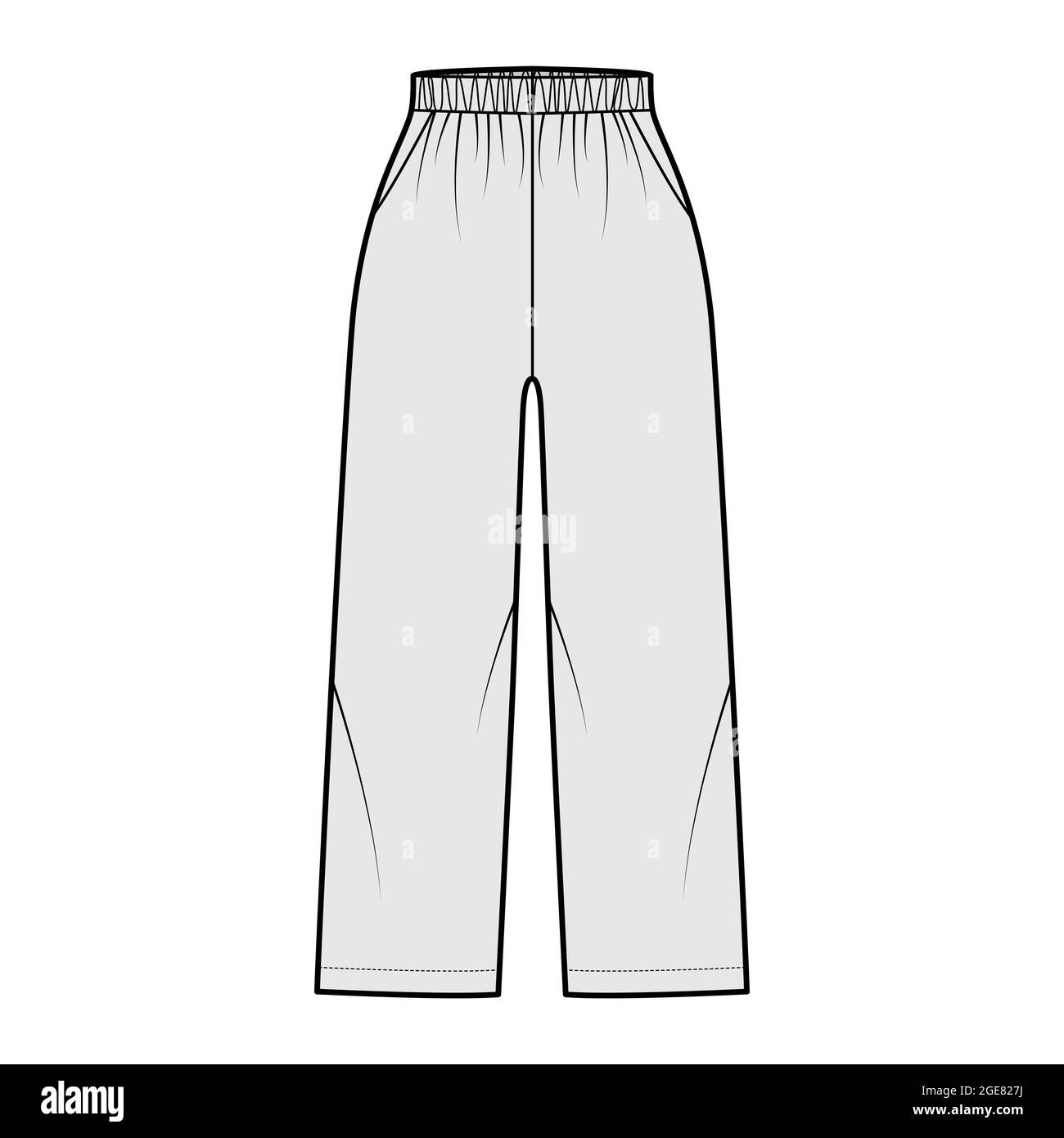 Pantalón de algodón con goma en la cintura y los tobillos.Coqueta moda mujer  - Coqueta Moda Mujer