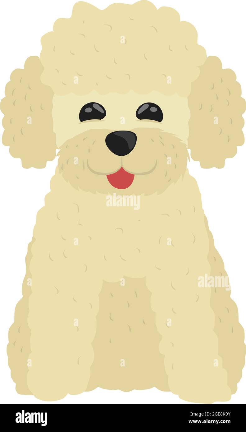 perro poodle mascota Imagen Vector de stock - Alamy