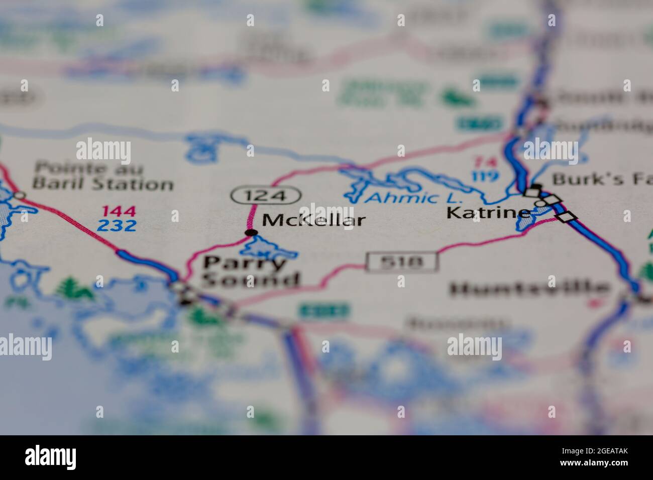 Mapa de mckellar ontario fotografías e imágenes de alta resolución Alamy