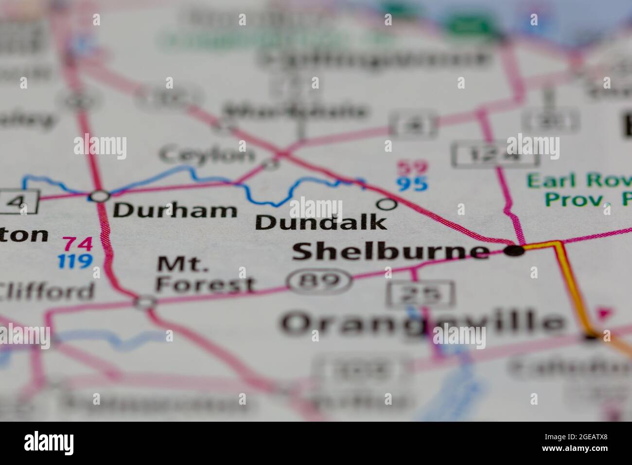 Mapa de dundalk ontario fotografías e imágenes de alta resolución Alamy