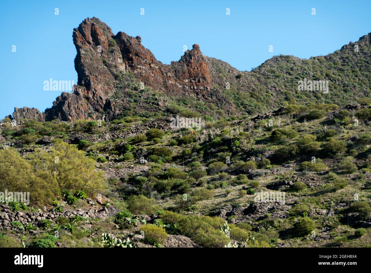 Vista de las montañas desde el Mirador de Masca, Tenerife, Islas Canarias, España Foto de stock