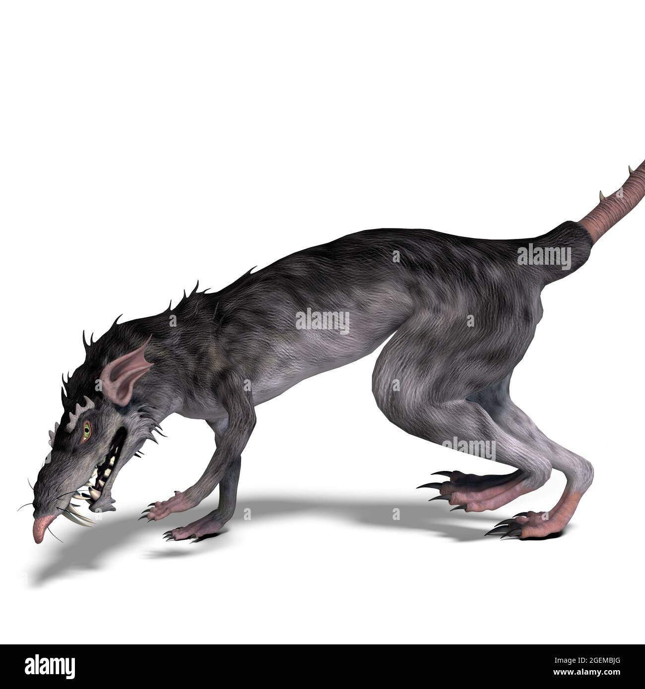 3d-ilustración de un monstruo gigante aislado criatura rata Fotografía de  stock - Alamy