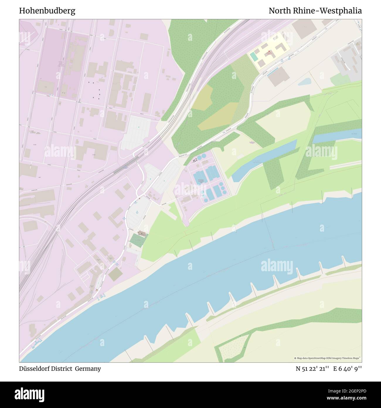 Hohenbudberg, Distrito de Düsseldorf, Alemania, Renania del Norte-Westfalia, N 51 22' 21'', E 6 40' 9'', MAP, Timeless Map publicado en 2021. Viajeros, exploradores y aventureros como Florence Nightingale, David Livingstone, Ernest Shackleton, Lewis y Clark y Sherlock Holmes se basaron en mapas para planificar viajes a los rincones más remotos del mundo, Timeless Maps está trazando la mayoría de los lugares del mundo, mostrando el logro de grandes sueños Foto de stock