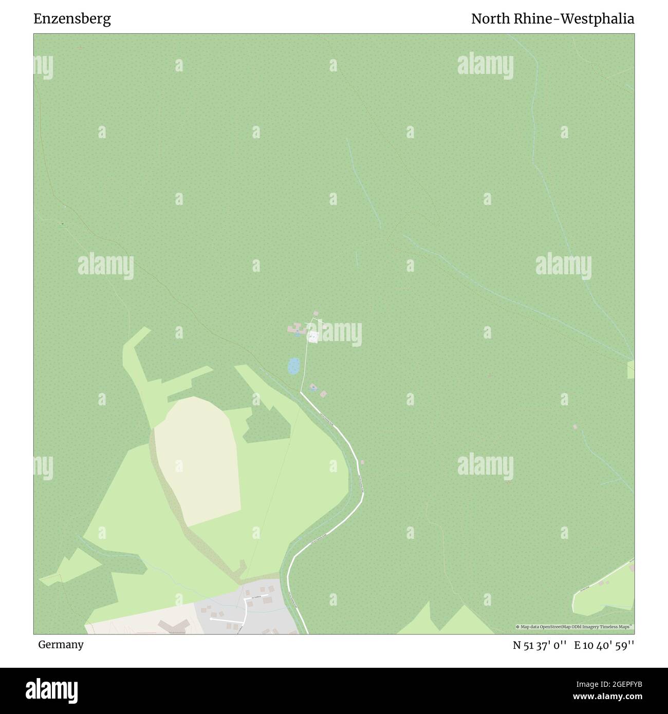 Enzensberg, Alemania, Renania del Norte-Westfalia, N 51 37' 0'', E 10 40' 59'', MAP, Timeless Map publicado en 2021. Viajeros, exploradores y aventureros como Florence Nightingale, David Livingstone, Ernest Shackleton, Lewis y Clark y Sherlock Holmes se basaron en mapas para planificar viajes a los rincones más remotos del mundo, Timeless Maps está trazando la mayoría de los lugares del mundo, mostrando el logro de grandes sueños Foto de stock