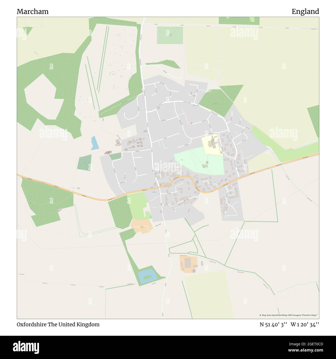 Marcham, Oxfordshire, Reino Unido, Inglaterra, N 51 40' 3'', W 1 20' 34