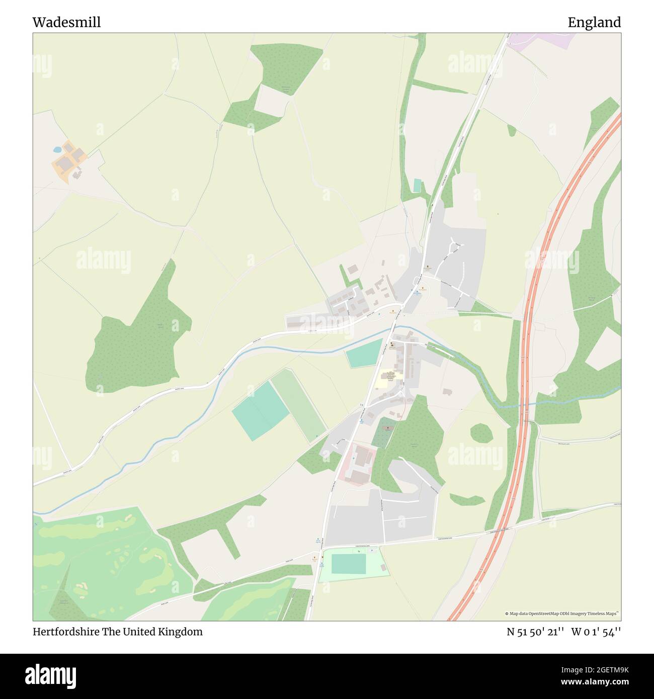 Wadesmill, Hertfordshire, Reino Unido, Inglaterra, N 51 50' 21'', W 0 1