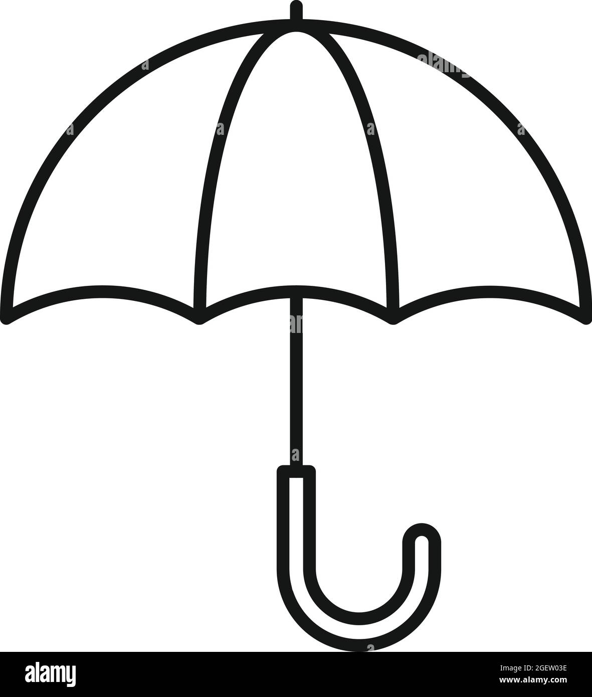 Vector de contorno de icono de paraguas infantil. Lluvia otoñal Imagen  Vector de stock - Alamy