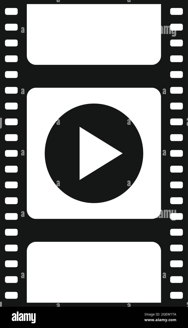 Icono de edición de vídeo vector simple. Clip del editor Imagen Vector de  stock - Alamy