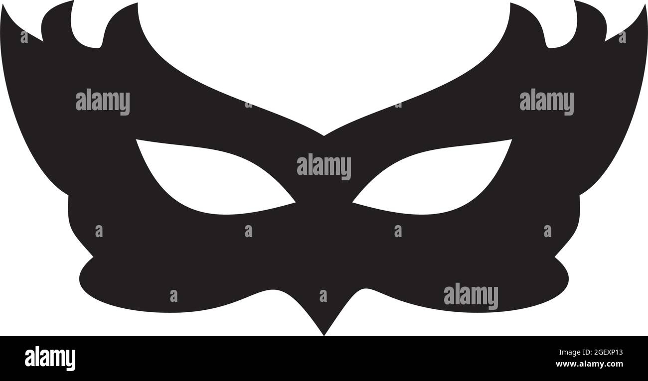 Plantilla vectorial de diseño de logotipo de máscara de Máscara Imagen  Vector de stock - Alamy