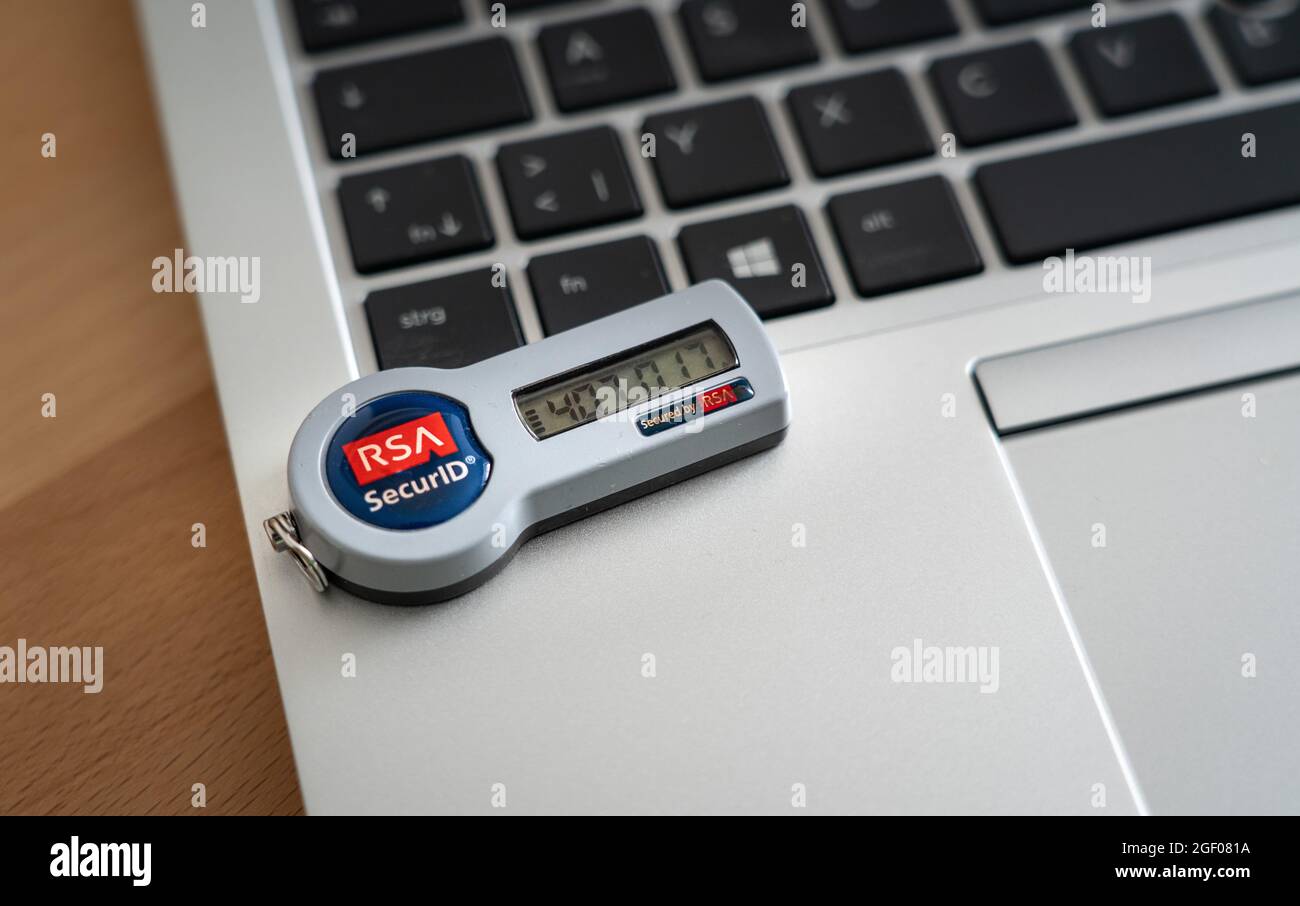 RSA SecurID token Foto de stock