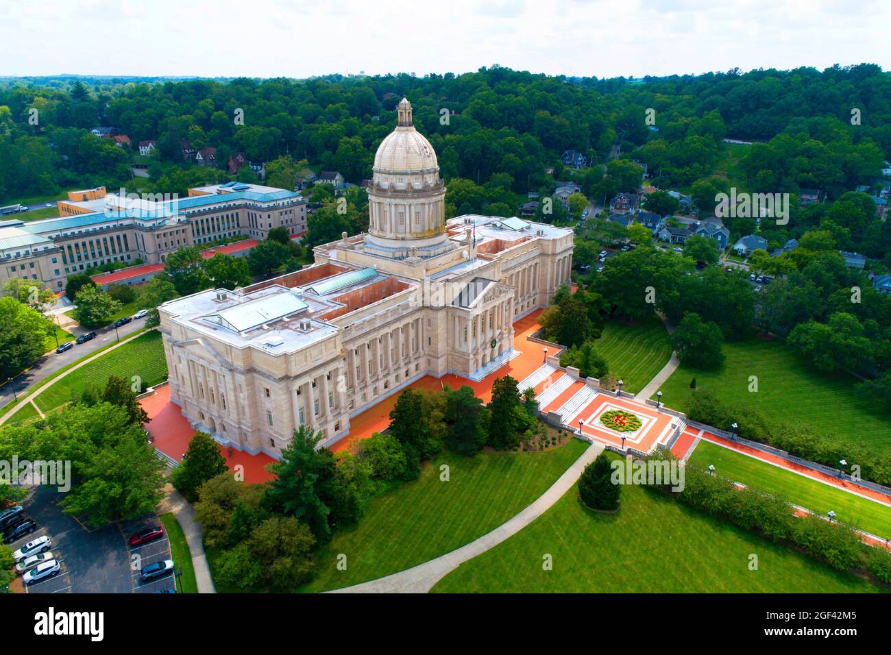 Edificio capital del estado de Frankfort Kentucky en Frankfort Kentucky Foto de stock
