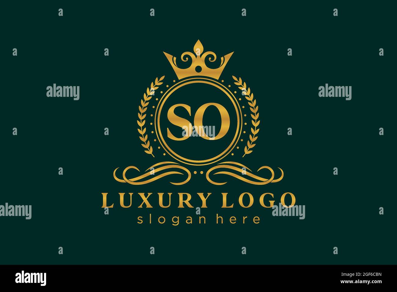 Tan Carta Real de lujo Logo plantilla en el arte vectorial para Restaurante, Royalty, Boutique, Café, Hotel, Heráldica, joyería, moda y otros vectores illustrr Ilustración del Vector