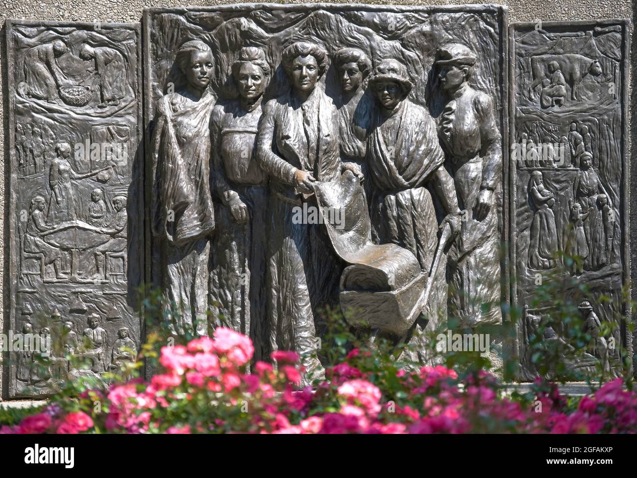 Kate Sheppard Sufragistas Nacional Memorial, Oxford Terrace, Christchurch, Canterbury, Nueva Zelandia Foto de stock