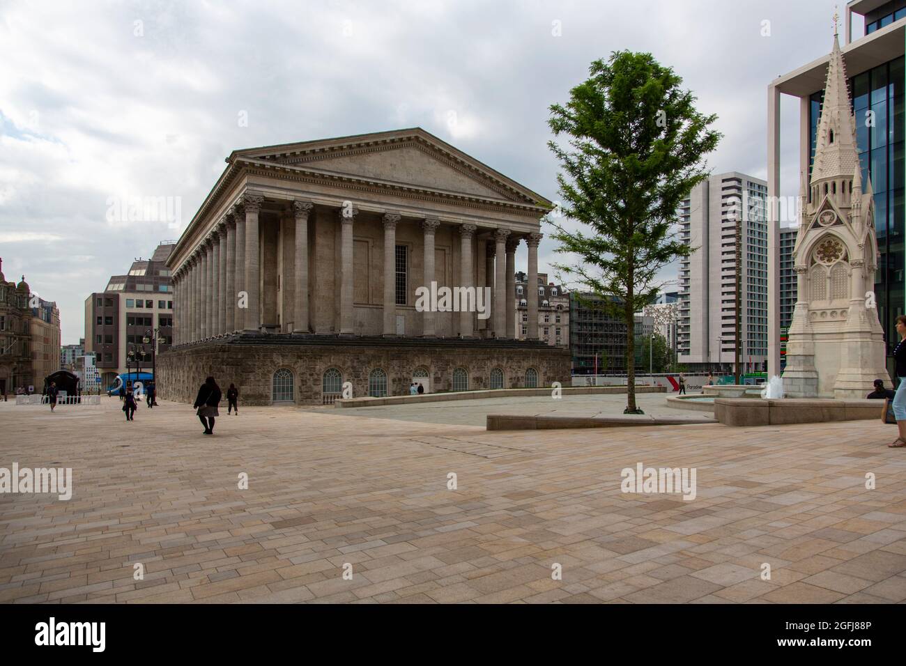 El ayuntamiento clásico, Chamberlain Square, Birmingham, West Midlands, Reino Unido Foto de stock