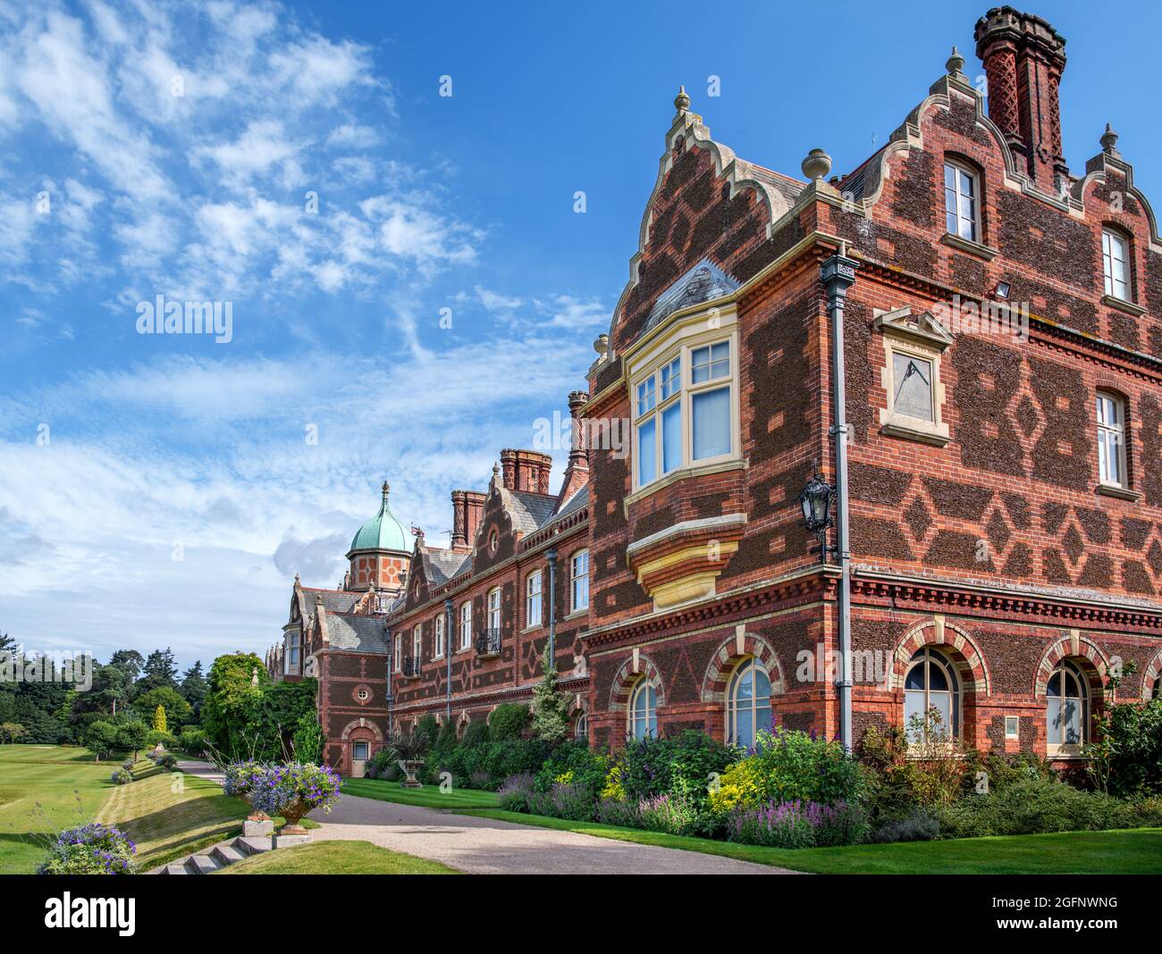 Sandringham House, Sandringham, Norfolk, East Anglia, Inglaterra, REINO UNIDO Foto de stock