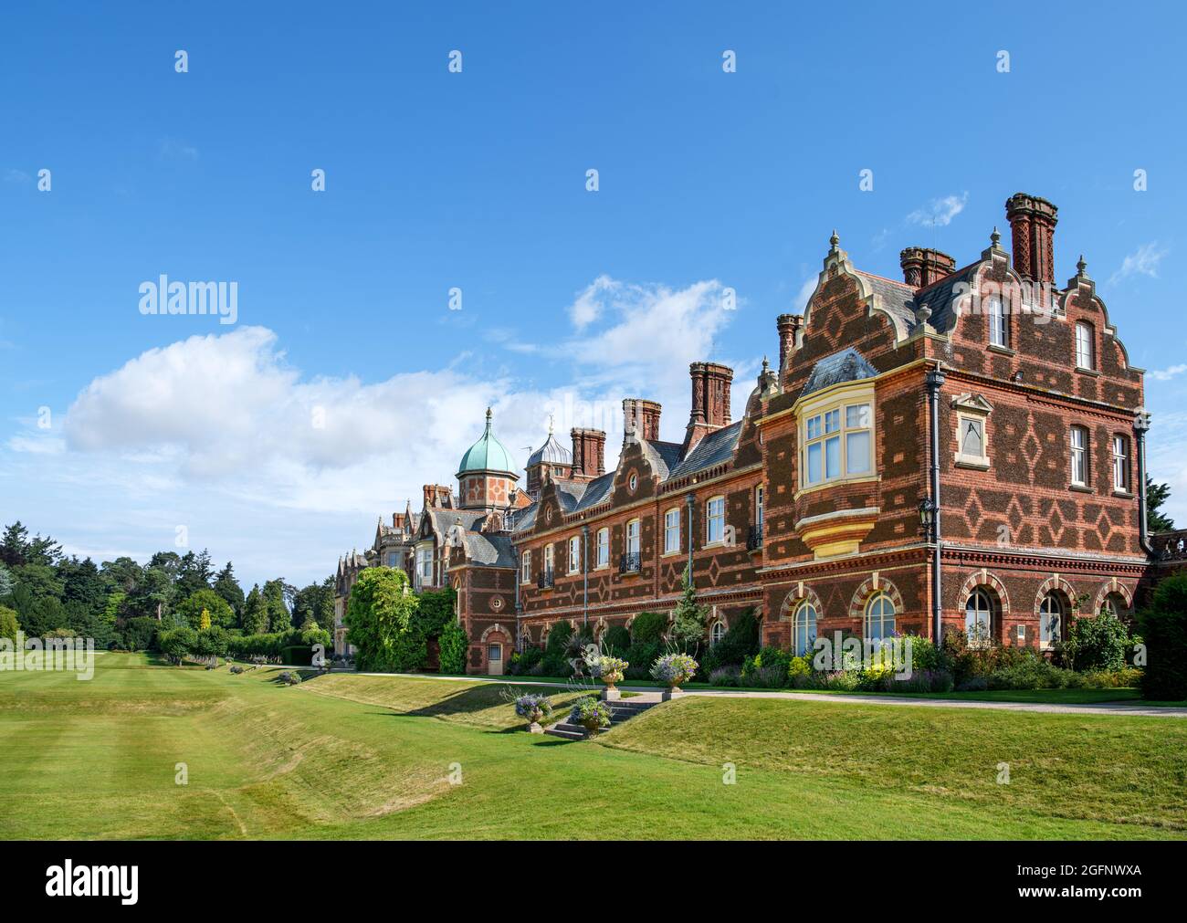 Sandringham House, Sandringham, Norfolk, East Anglia, Inglaterra, REINO UNIDO Foto de stock
