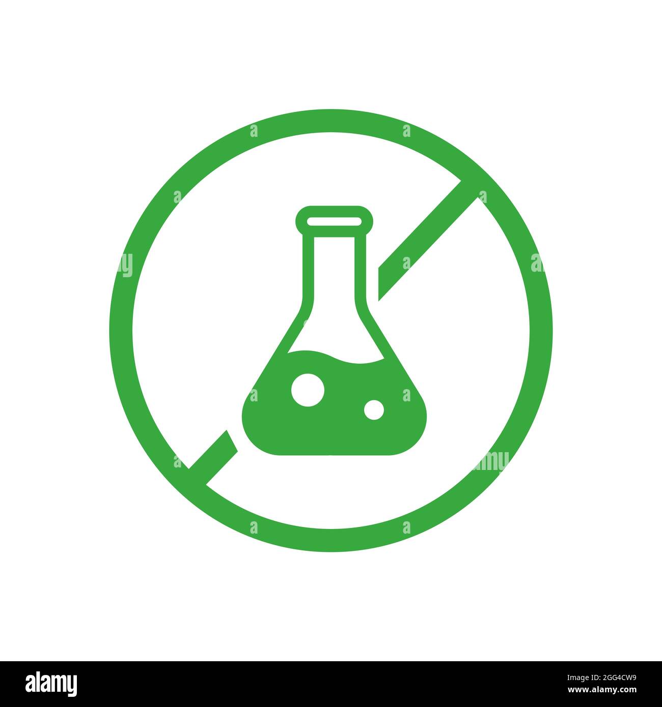 icono de aditivos químicos alimentarios sin conservantes Ilustración del Vector
