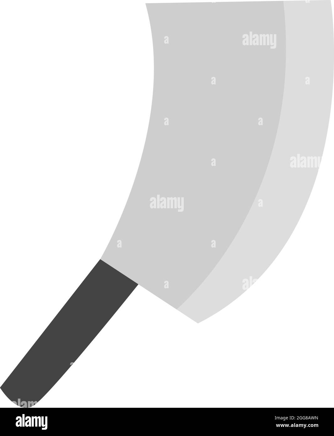 Cuchillo grande, ilustración, vector sobre un fondo blanco. Ilustración del Vector