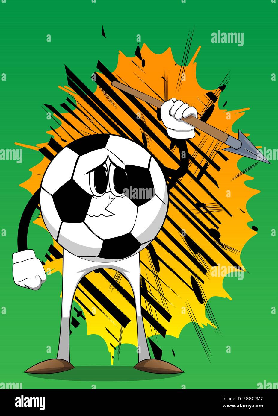 Sosteniendo Una Lanza Tradicional Imágenes vectoriales de stock Alamy