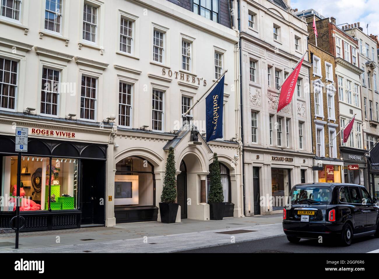 Sotheby's - famosa casa de subastas de arte, New Bond Street, Londres, Inglaterra, Reino Unido Foto de stock