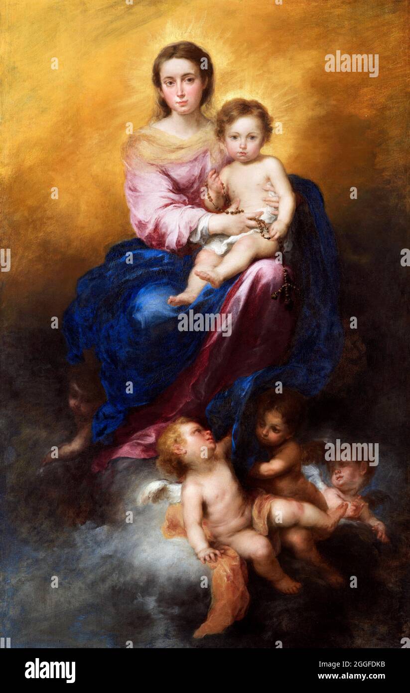 Virgen del rosario painting fotografías e imágenes de alta resolución -  Alamy