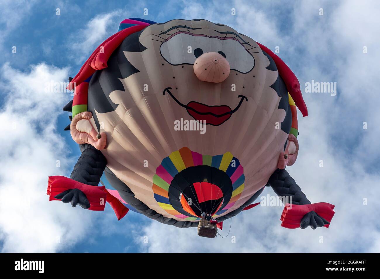 Globo de aire caliente de forma especial 'Oons Wiefke', Albuquerque International Balloon Fiesta, Albuquerque, New Mexico USA Foto de stock