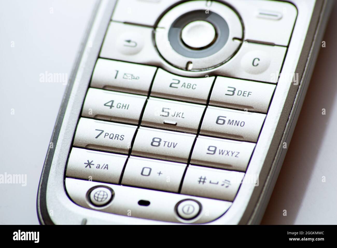 Teclado numérico de teléfono móvil antiguo Fotografía de stock - Alamy