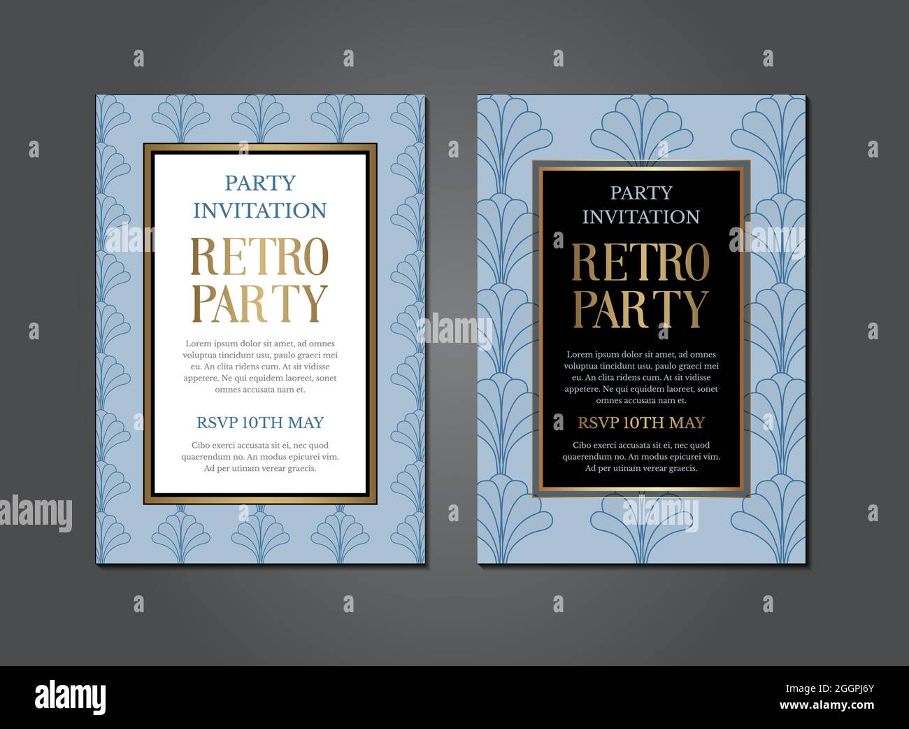 Diseño De Invitaciones De Cumpleaños Con Estilo Art Deco Gatsby