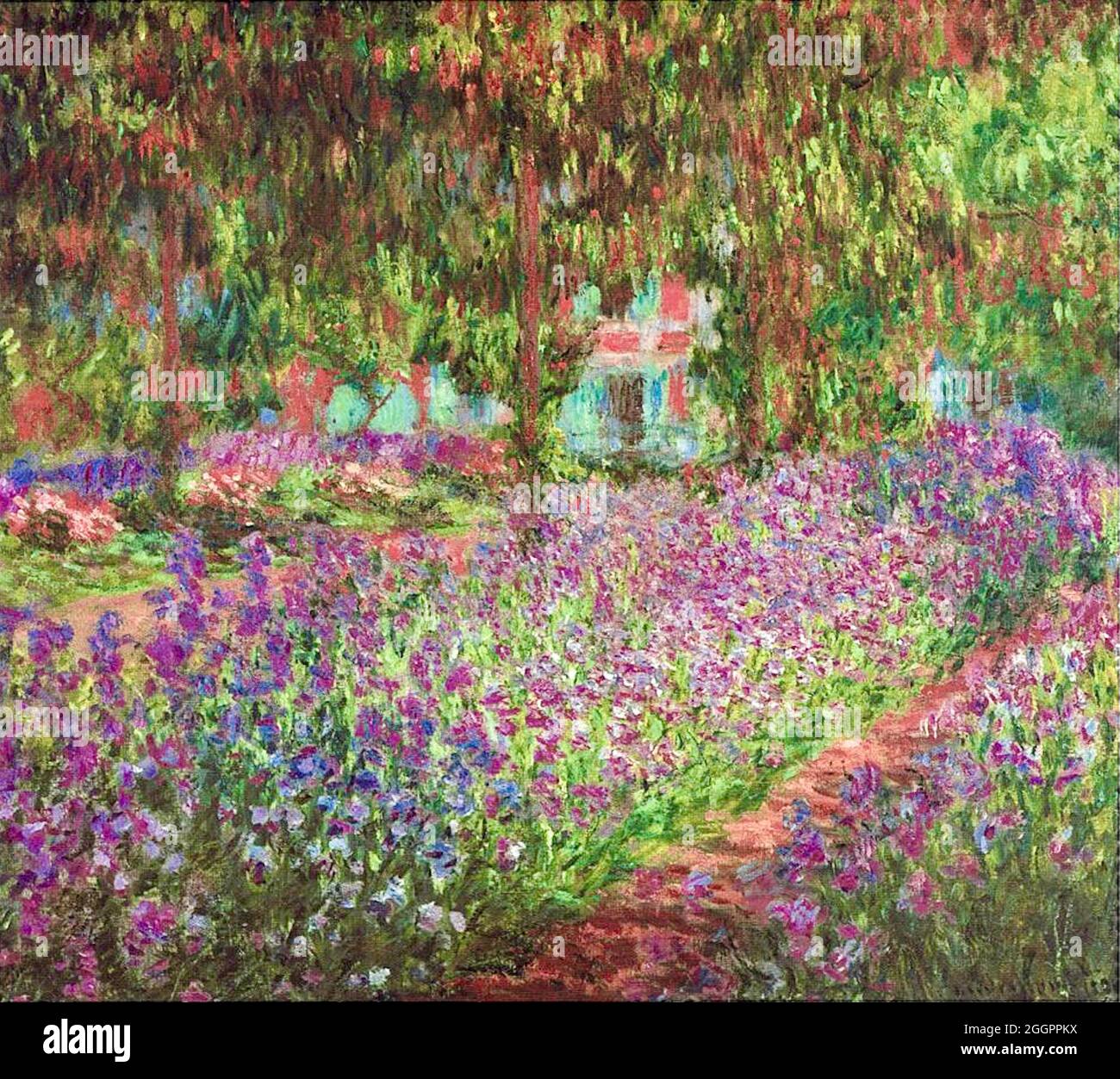 Obras de arte Claude Monet - Jardín en Giverny Fotografía de stock - Alamy