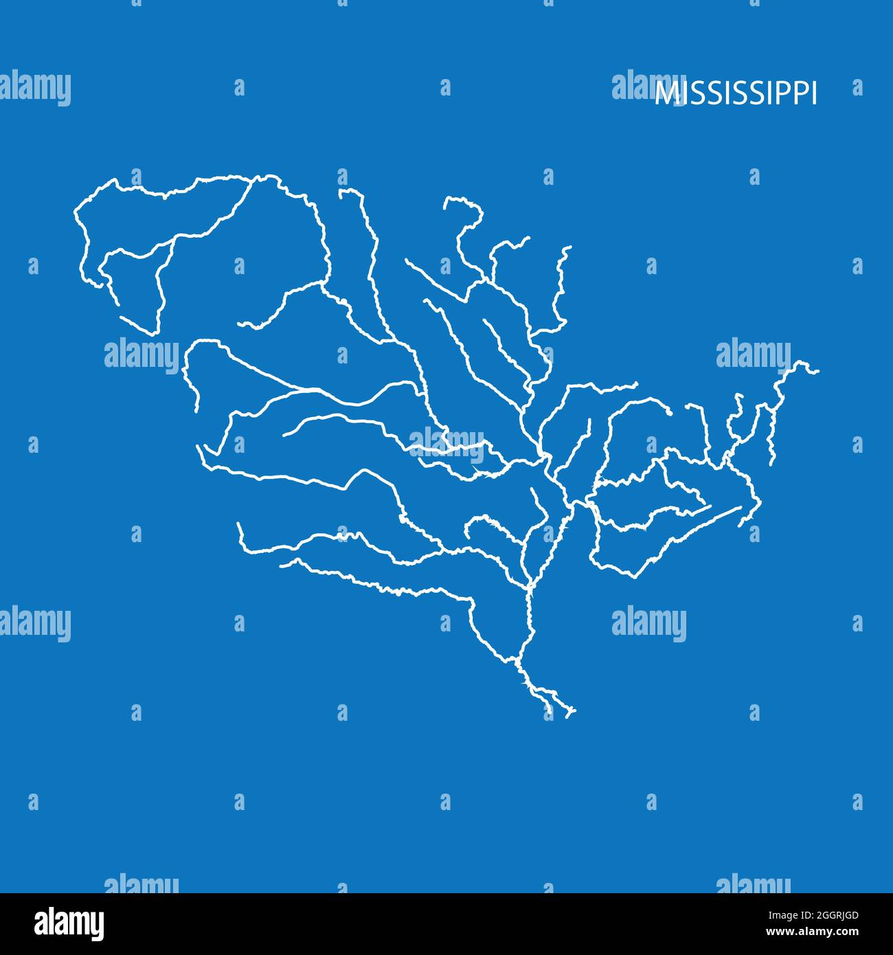 Cuenca del misisipi mapa fotografías e imágenes de alta resolución - Alamy