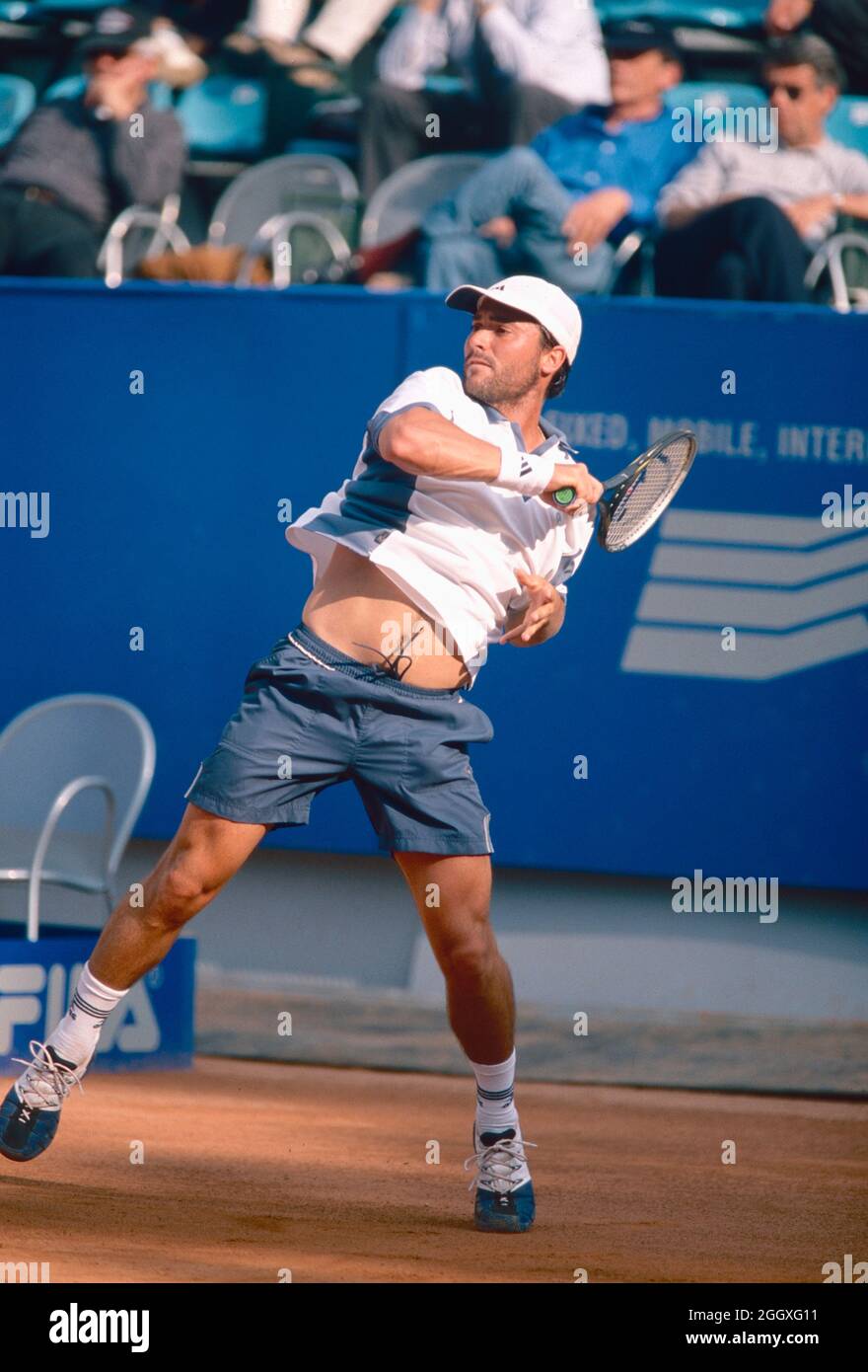 Tenista español Jacobo Díaz, Masters de Roma 2001 Foto de stock