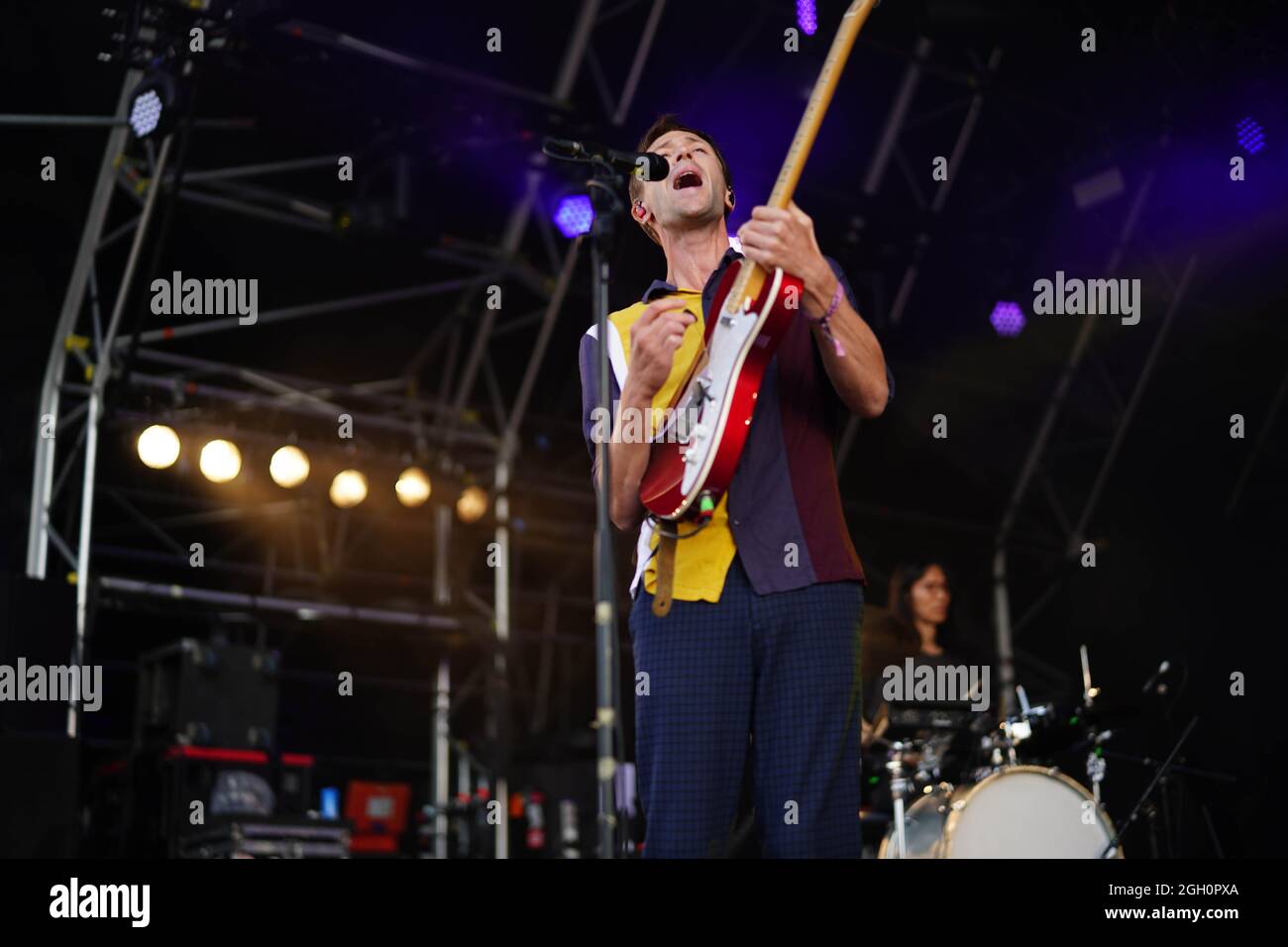 Dorset, Reino Unido. 4th de septiembre de 2021.Teleman actuando en el final de 2021 del Festival de la Carretera en los jardines de Larmer Tree en Dorset. Foto: Richard Gray/Alamy Foto de stock