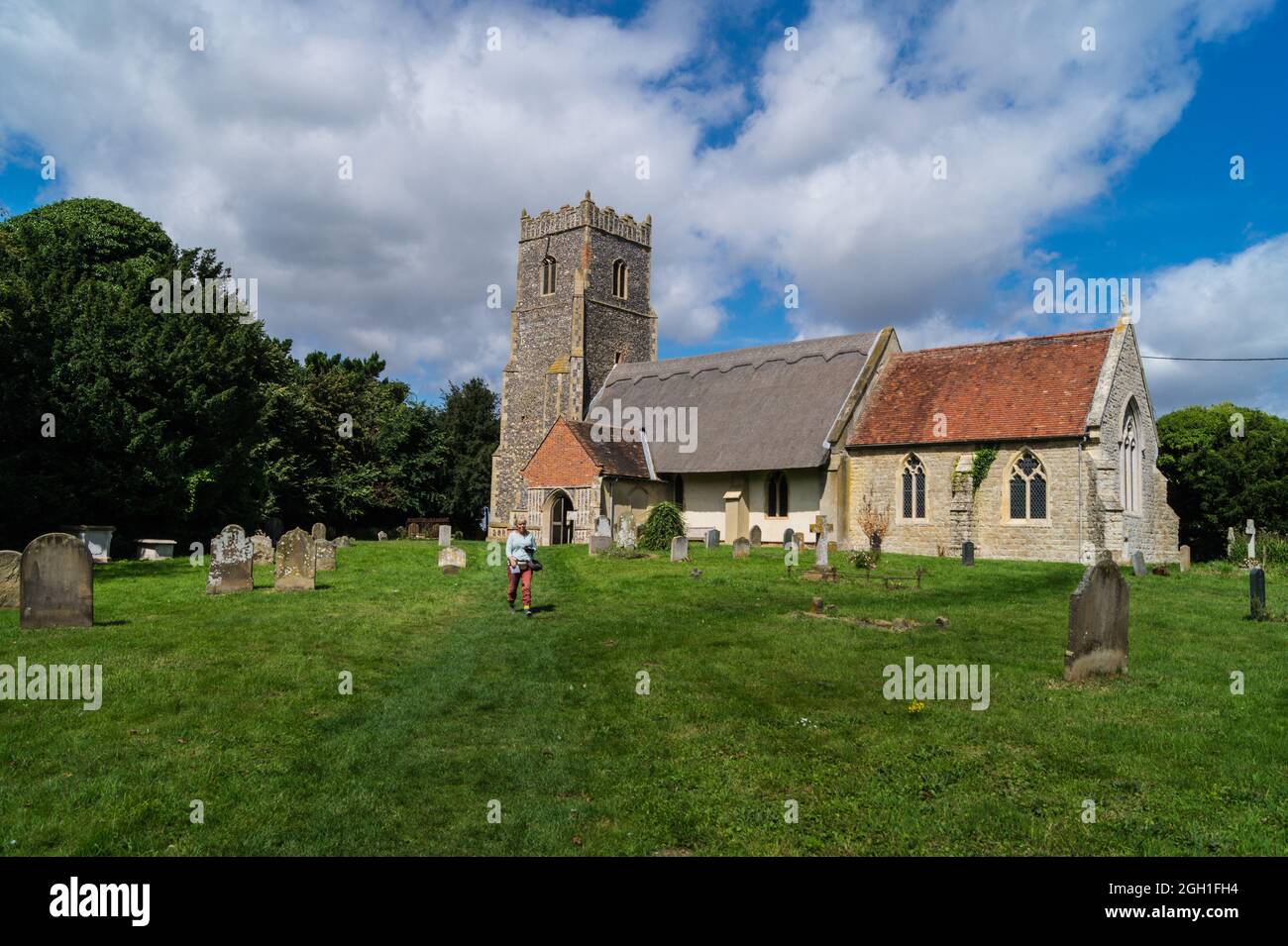 Iglesia de San Botolph, Iken, Suffolk, Inglaterra Foto de stock