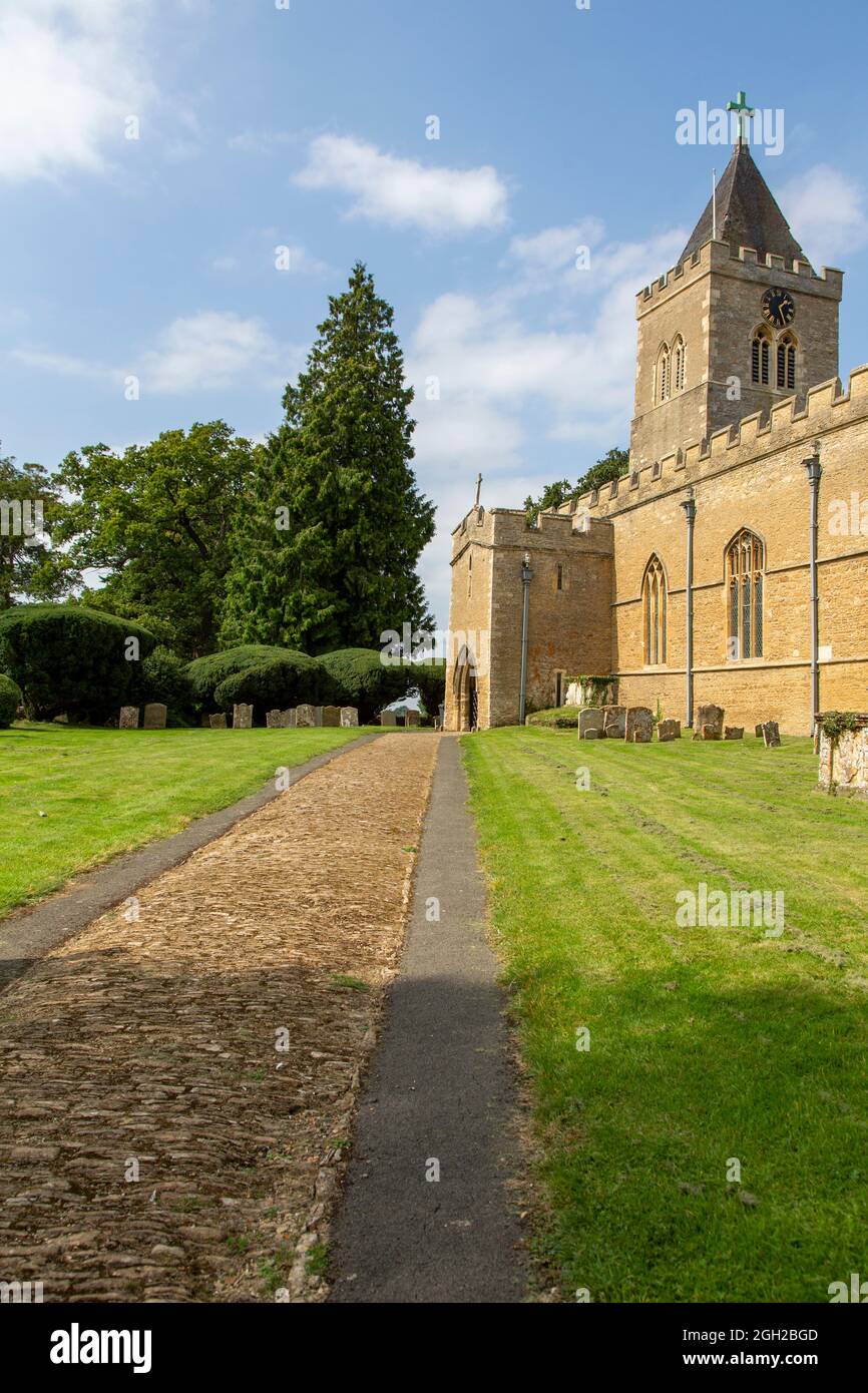 Iglesia parroquial, Turvey, Bedfordshire, Reino Unido Foto de stock