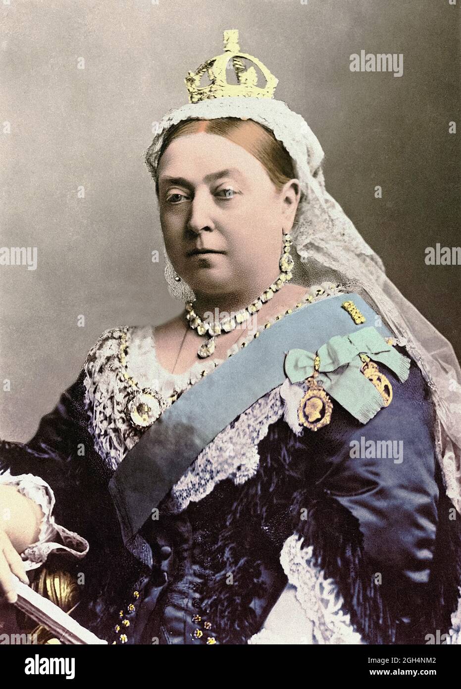 Reina Victoria, 1819–1901, por Alexander Bassano, 1882 Foto de stock